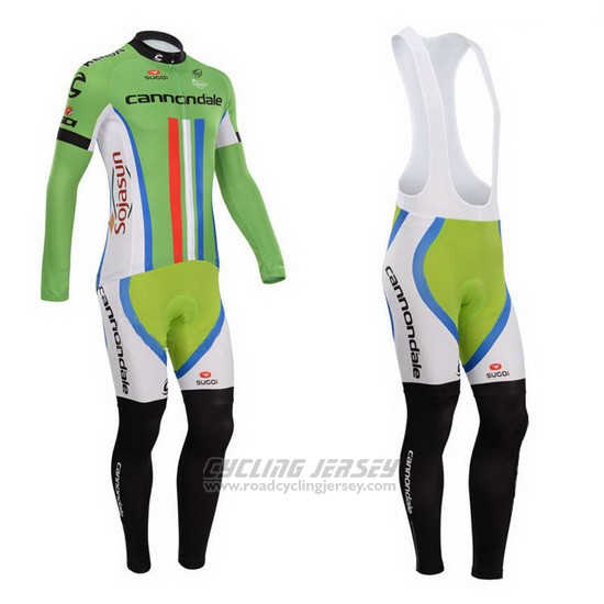 2014 Cycling Jersey Cannondale Champion New Zealand Long Sleeve and Bib Tight
